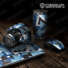 Universal Sheet Shattered Gear Skin Vinyl Wrap Shattered Baby Blue Gear Skin Vinyl Wrap