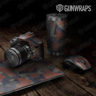 Universal Sheet Shattered Gear Skin Vinyl Wrap Shattered Blue Copper Gear Skin Vinyl Wrap
