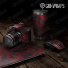 Universal Sheet Shattered Gear Skin Vinyl Wrap Shattered Vampire Red Gear Skin Vinyl Wrap