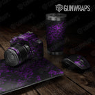Universal Sheet Skull Gear Skin Vinyl Wrap Skull Purple Gear Skin Vinyl Wrap
