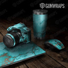 Universal Sheet Stone Gear Skin Vinyl Wrap Stone Turquoise Marble Gear Skin Vinyl Wrap