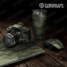 Universal Sheet Vietnam Tiger Stripe Gear Skin Vinyl Wrap Vietnam Tiger Stripe Army Green Gear Skin Vinyl Wrap