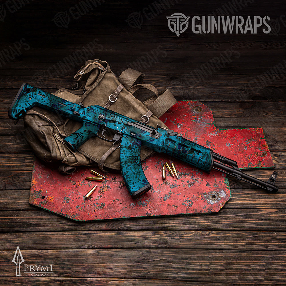 AK-47 Prym1 Camo Abyss Gun Skin Vinyl Wrap