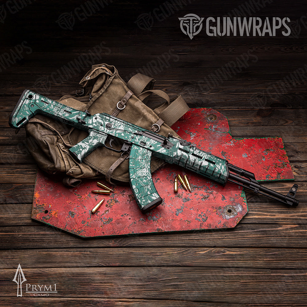 AK-47 Prym1 Camo Bali Gun Skin Vinyl Wrap