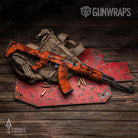 AK-47 Prym1 Camo Blaze Orange Gun Skin Vinyl Wrap