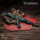 AK-47 Prym1 Camo Blue Haze Gun Skin Vinyl Wrap