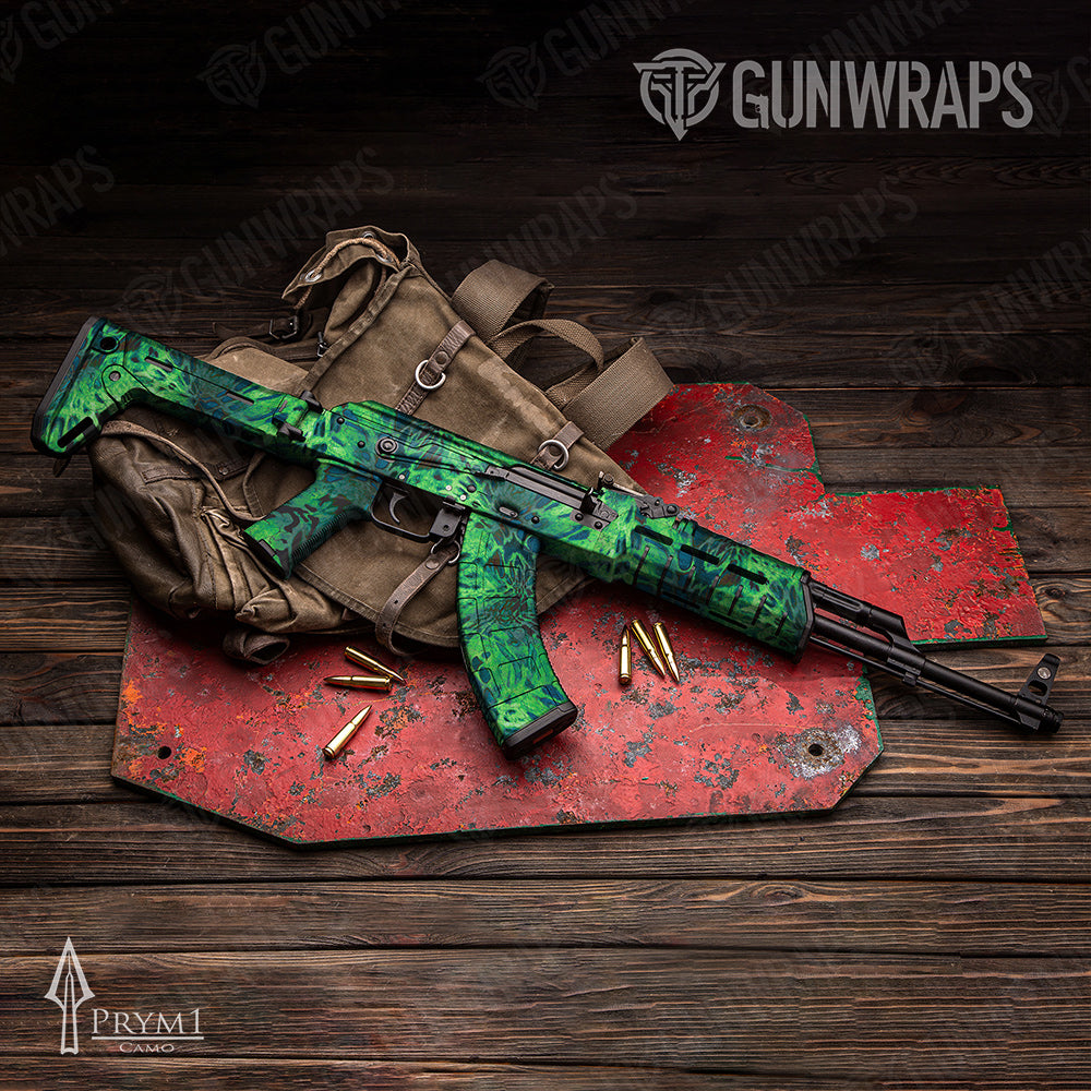 AK-47 Prym1 Camo Dorado Gun Skin Vinyl Wrap