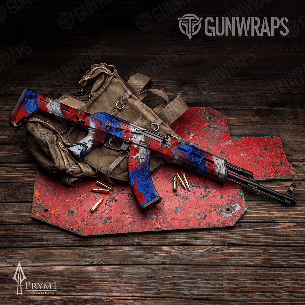 AK-47 Prym1 Camo Freedom Gun Skin Vinyl Wrap