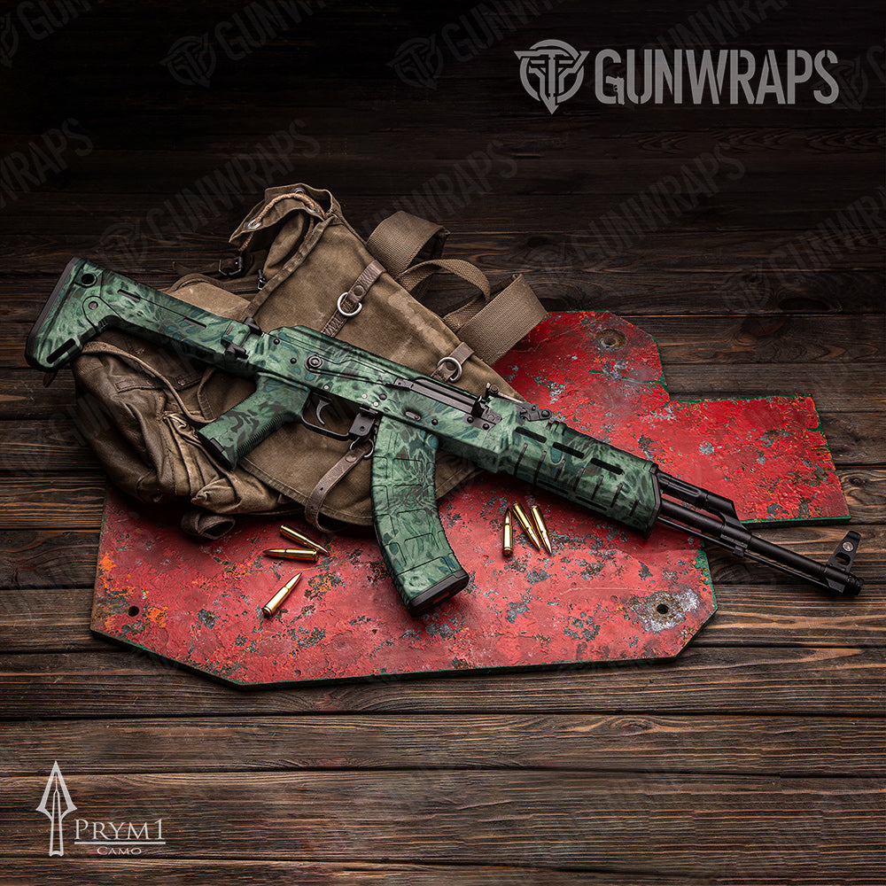 AK-47 Prym1 Camo Jade Gun Skin Vinyl Wrap