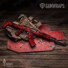 AK-47 Prym1 Camo Red Gun Skin Vinyl Wrap