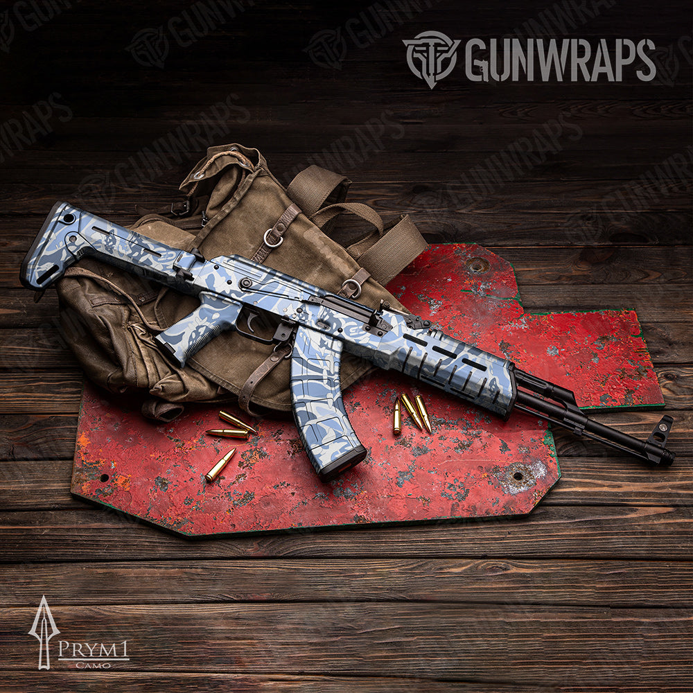 AK-47 Prym1 OS Blue Gun Skin Vinyl Wrap