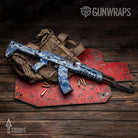 AK-47 Prym1 Stream Inverted Blue Gun Skin Vinyl Wrap