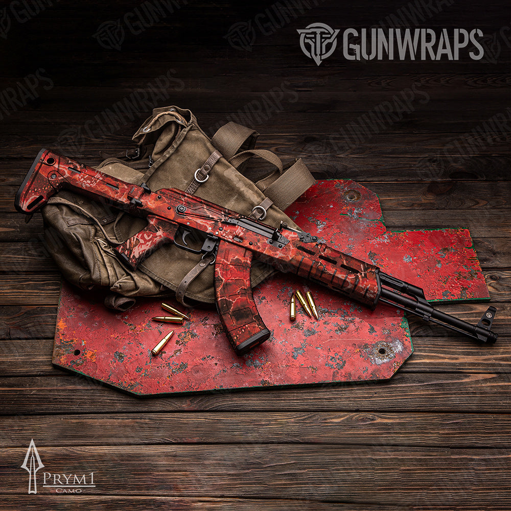 AK-47 Prym1 Stream Lava Gun Skin Vinyl Wrap
