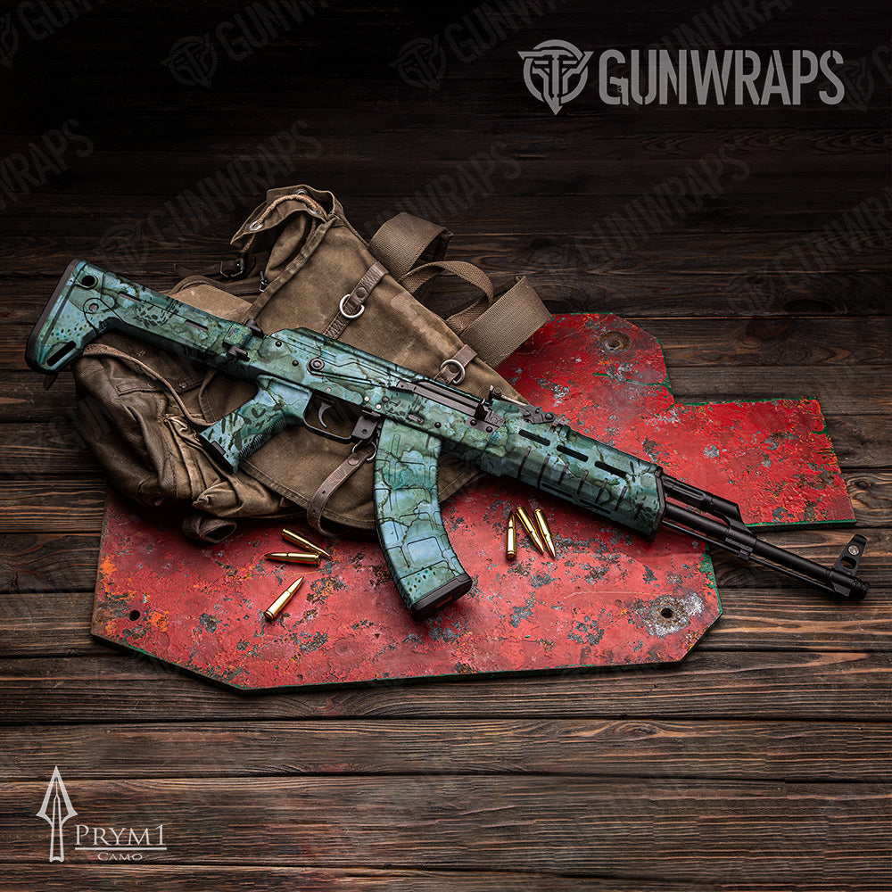 AK-47 Prym1 Stream Tidepool Gun Skin Vinyl Wrap