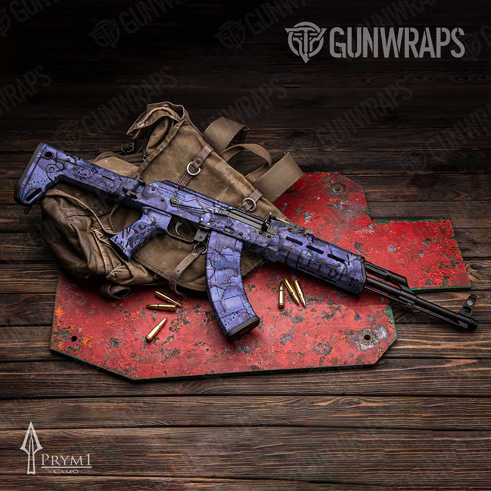 AK-47 Prym1 Stream Violet Gun Skin Vinyl Wrap