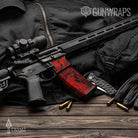 AR-15 Mag Prym1 Camo Red Hunt Gun Skin Vinyl Wrap