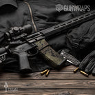 AR-15 Mag Prym1 Camo Woodlands Gun Skin Vinyl Wrap