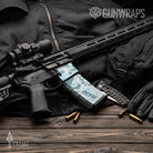AR-15 Mag Prym1 OS Aqua Gun Skin Vinyl Wrap