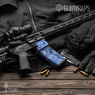 AR-15 Mag Prym1 Stream Blue Gun Skin Vinyl Wrap