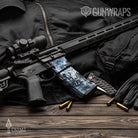 AR-15 Mag Prym1 Stream Inverted Dark Gun Skin Vinyl Wrap