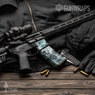 AR-15 Mag Prym1 Stream Sea Foam Gun Skin Vinyl Wrap