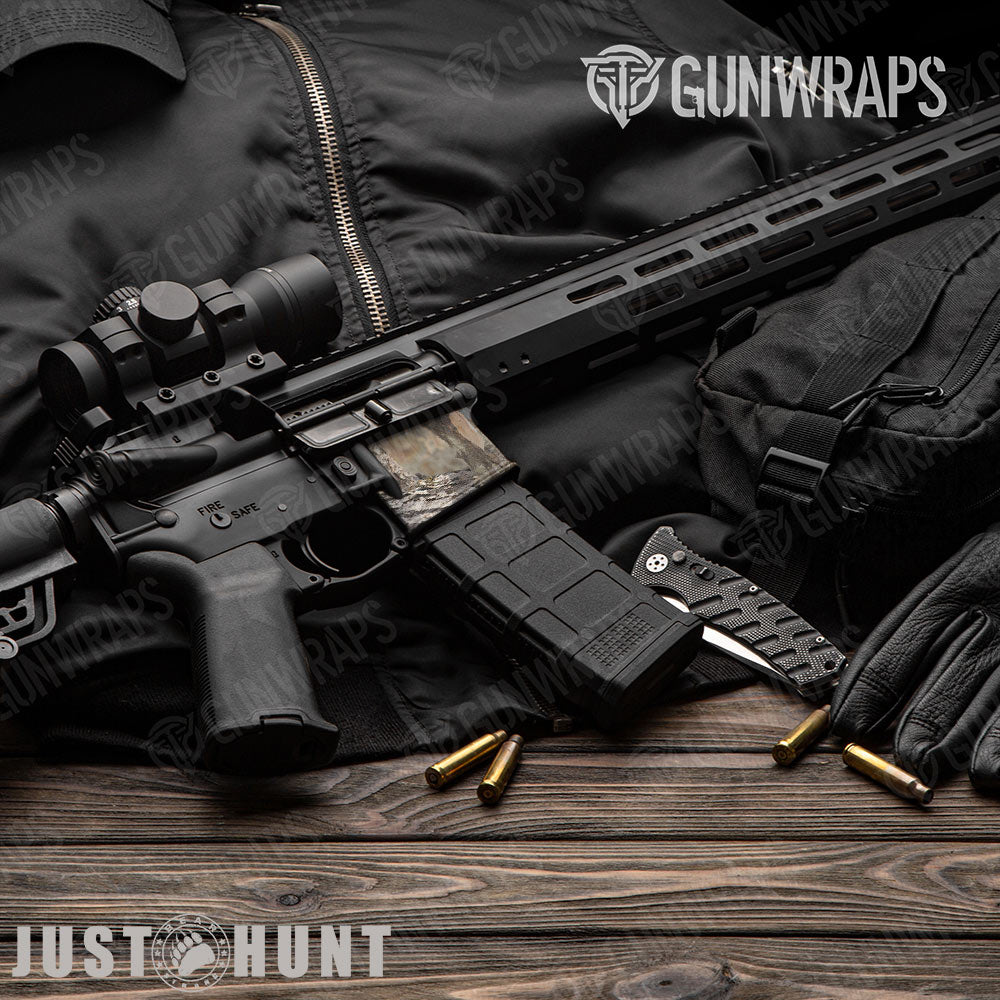 Just Hunt Deceptive Camo Regular AR-15 Mag Well Gun Skin Vinyl Wrap