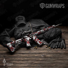 AR-15 Prym1 Boulder Black Red White Gun Skin Vinyl Wrap