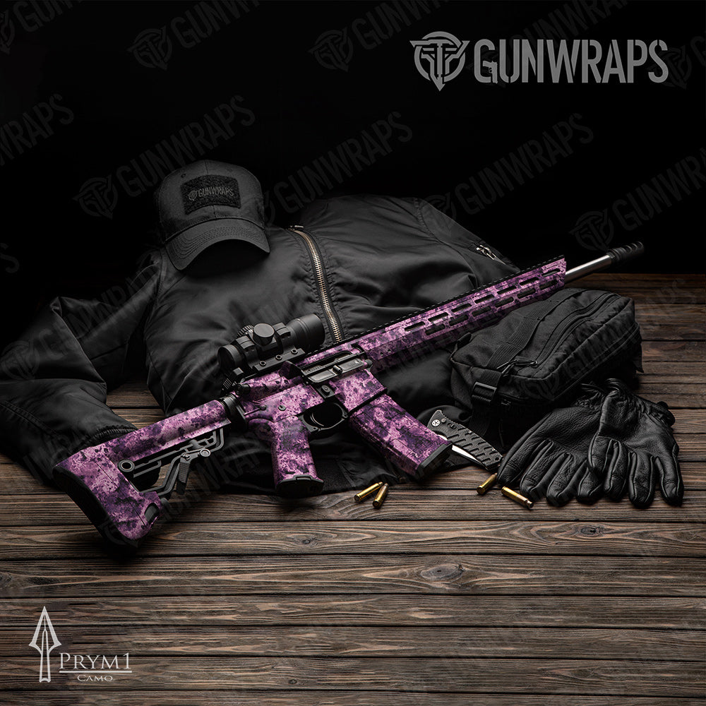 AR-15 Prym1 Boulder Coral Gun Skin Vinyl Wrap