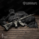 AR-15 Prym1 Stream Gray Gun Skin Vinyl Wrap