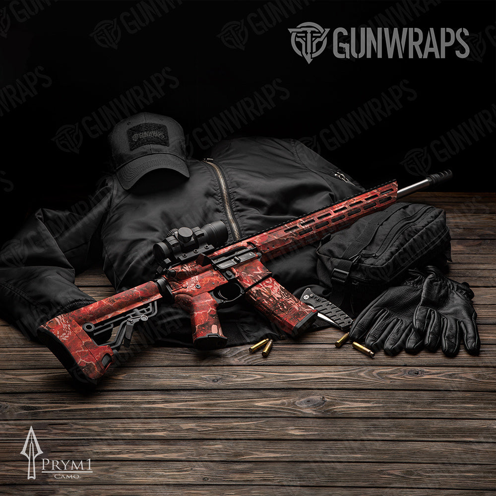 AR-15 Prym1 Stream Lava Gun Skin Vinyl Wrap