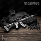 AR-15 Prym1 Stream White Gun Skin Vinyl Wrap