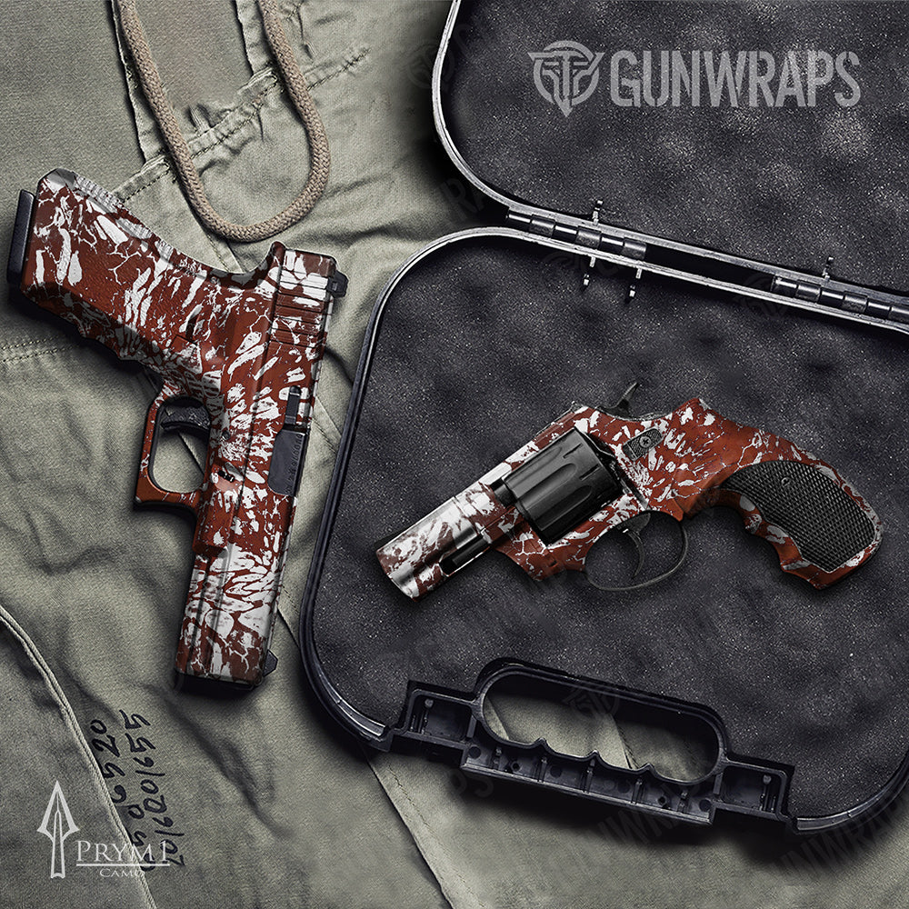 Handgun Prym1 Camo Fire and Ice Gun Skin Vinyl Wrap