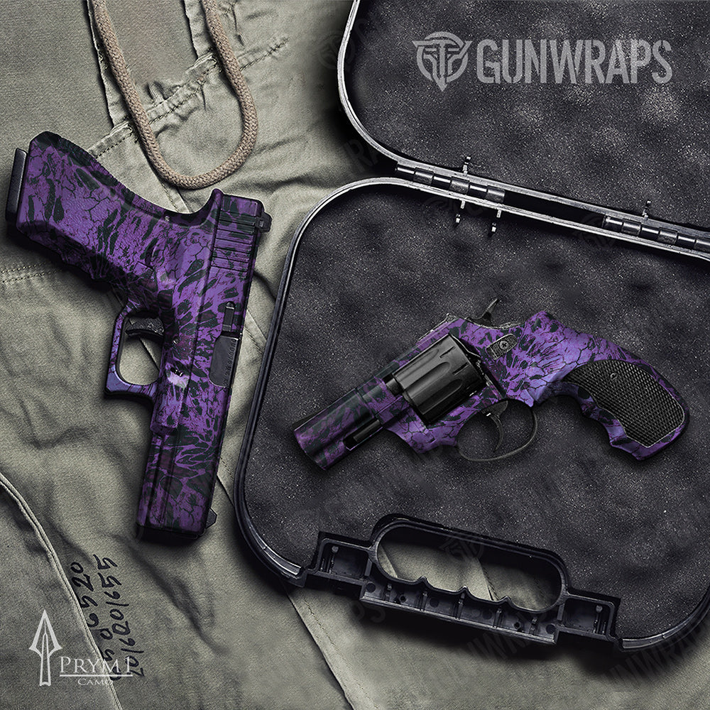 Handgun Prym1 Camo Plum Gun Skin Vinyl Wrap