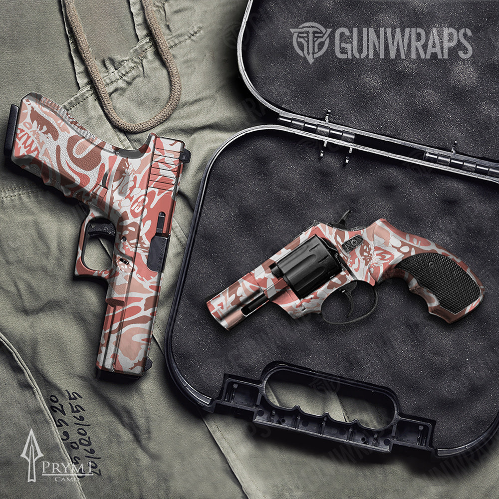 Handgun Prym1 OS Salmon Gun Skin Vinyl Wrap