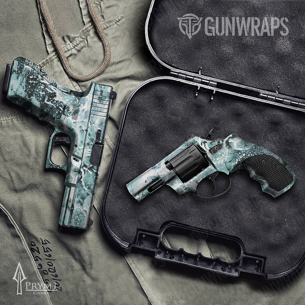Handgun Prym1 Stream Sea Foam Gun Skin Vinyl Wrap