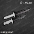 Just Hunt Deceptive Camo Whitened Gun Skin Vinyl Wrap