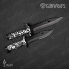 Knife Prym1 Camo Black Ice Gun Skin Vinyl Wrap