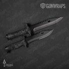 Knife Prym1 Camo Black Out Gun Skin Vinyl Wrap