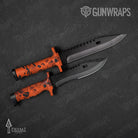 Knife Prym1 Camo Blaze Orange Gun Skin Vinyl Wrap
