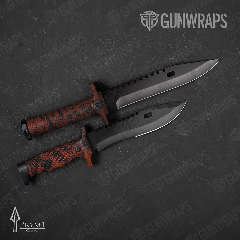 Knife Prym1 Camo Ember Gun Skin Vinyl Wrap