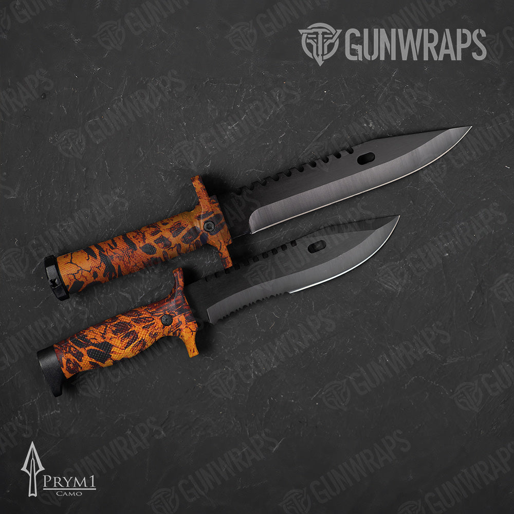 Knife Prym1 Camo Fire Storm Gun Skin Vinyl Wrap