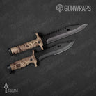 Knife Prym1 Camo Sand Storm Gun Skin Vinyl Wrap