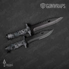 Knife Prym1 Camo Storm Gun Skin Vinyl Wrap