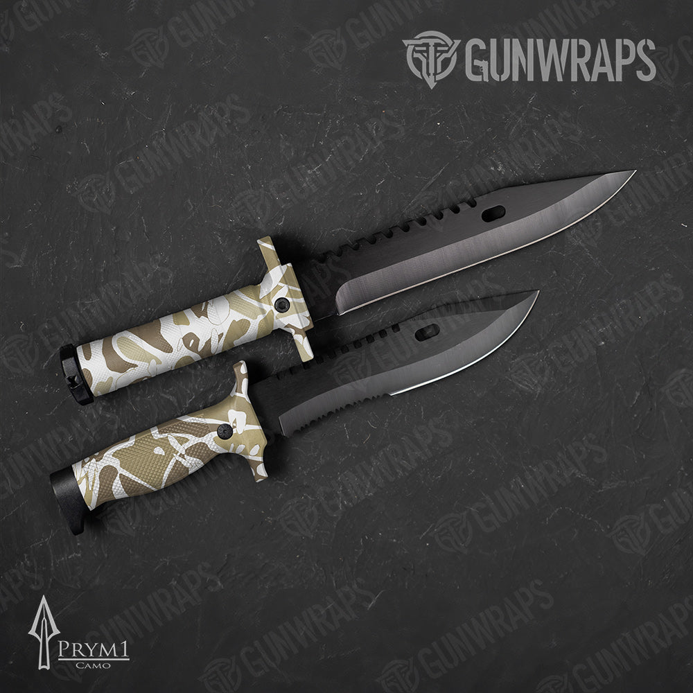 Knife Prym1 OS Brown Gun Skin Vinyl Wrap