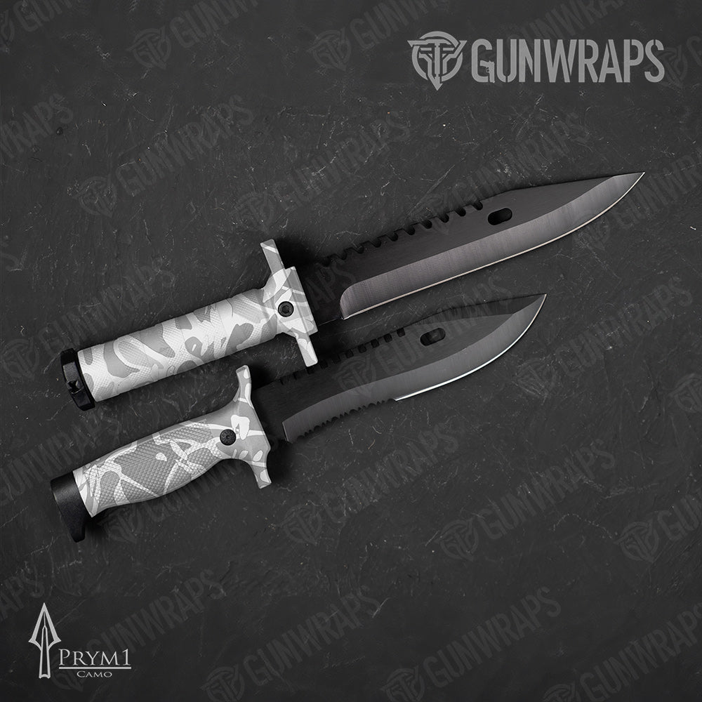 Knife Prym1 OS Light Gray Gun Skin Vinyl Wrap