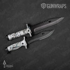 Knife Prym1 Stream White Gun Skin Vinyl Wrap