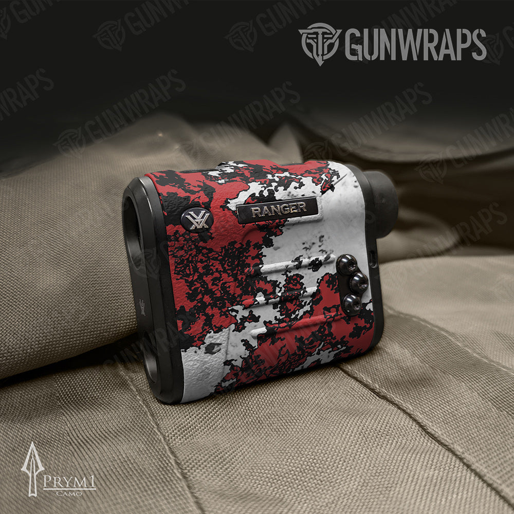 Rangefinder Prym1 Boulder Black Red White Gun Skin Vinyl Wrap