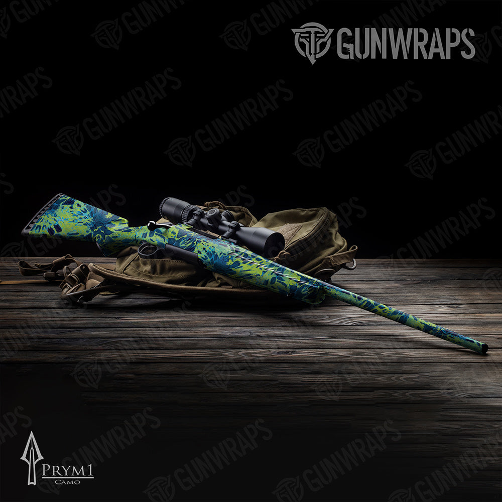 Rifle Prym1 Camo Blue Tang Gun Skin Vinyl Wrap