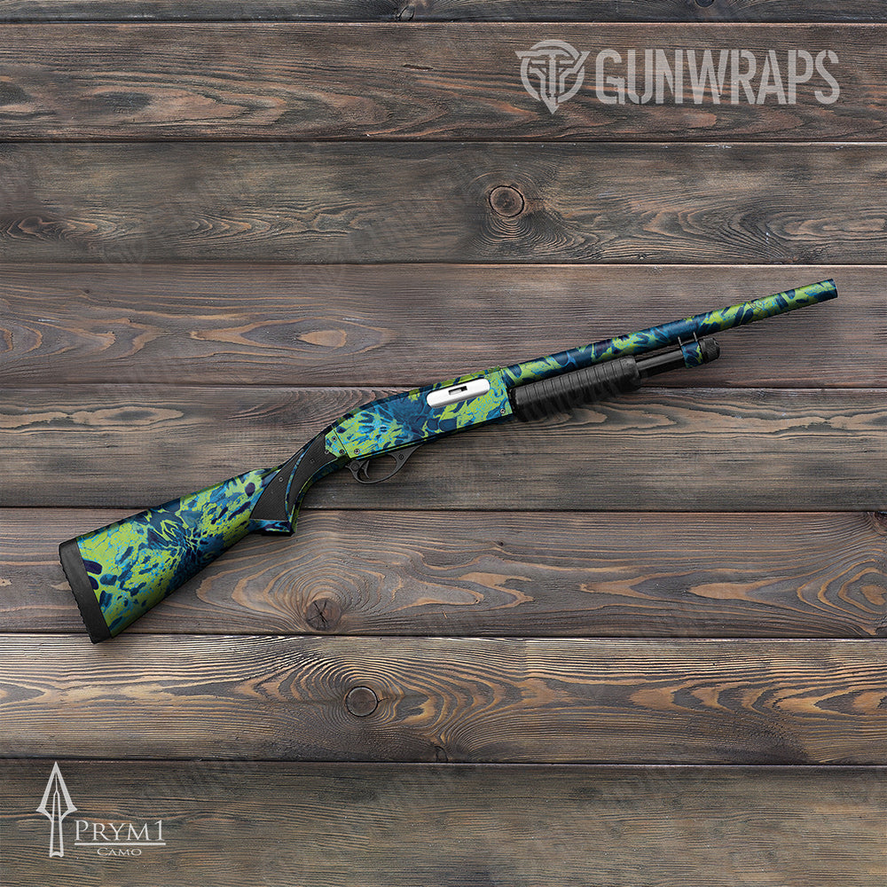 Shotgun Prym1 Camo Blue Tang Gun Skin Vinyl Wrap