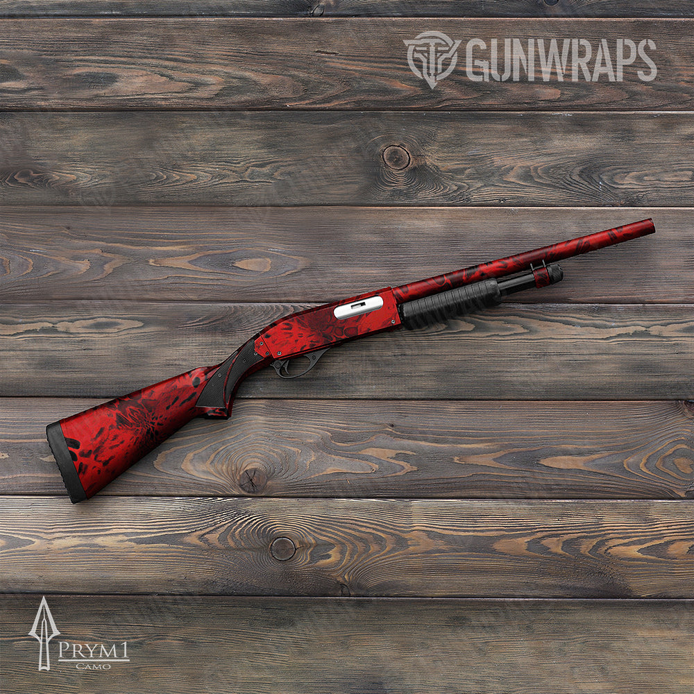 Shotgun Prym1 Camo Red Gun Skin Vinyl Wrap